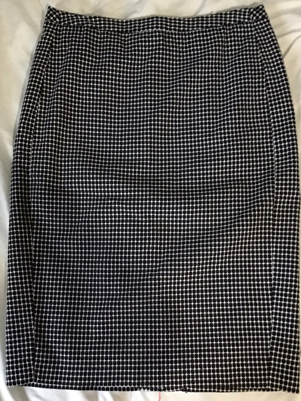 Merona Black and White Grid Pencil Skirt